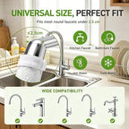 Sink Faucet Water Filter Cotton Pads with Cable Tie-  20 pieces pack