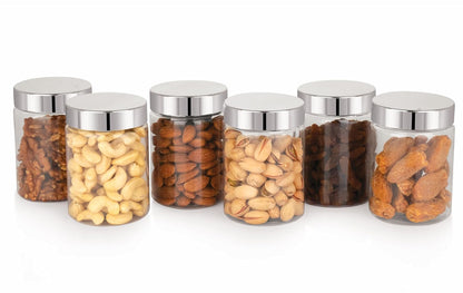 ElexeCart Airtight Kitchen Storage Containers Set with Spoon – BPA-Free Stackable Multipurpose Jars