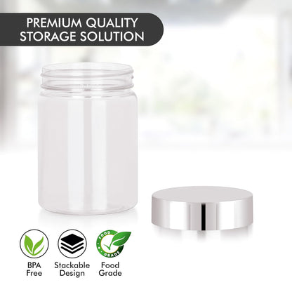 ElexeCart Airtight Kitchen Storage Containers Set with Spoon – BPA-Free Stackable Multipurpose Jars